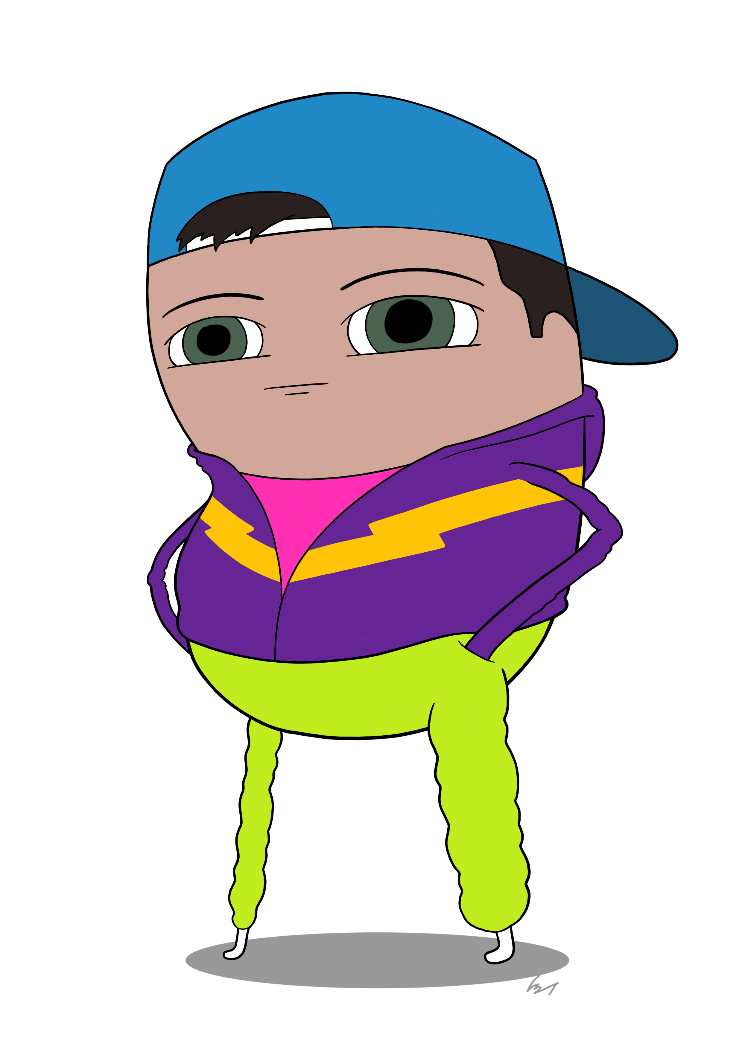 This is me about to go for a walk in my windbreaker.