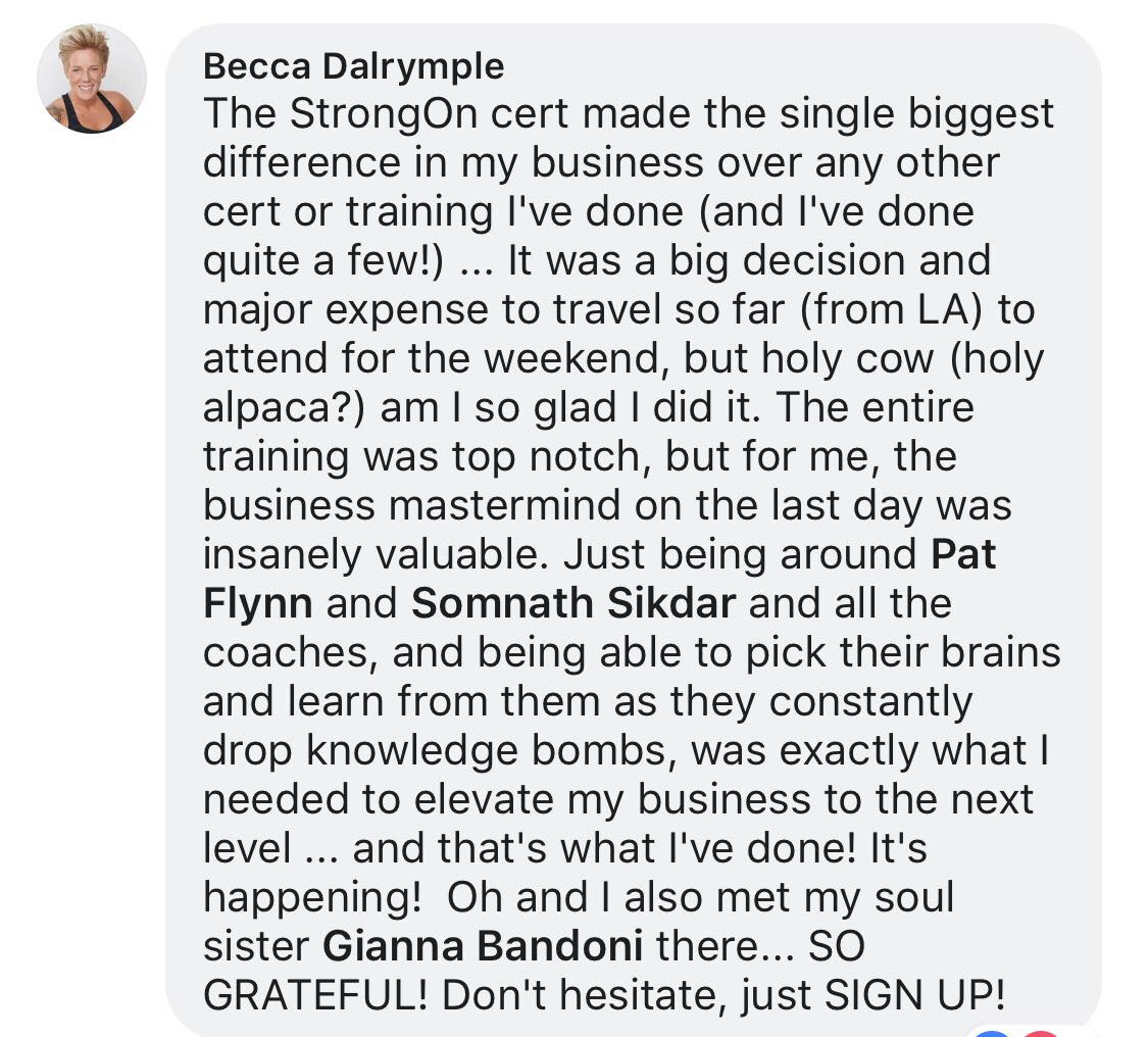 strong on certification