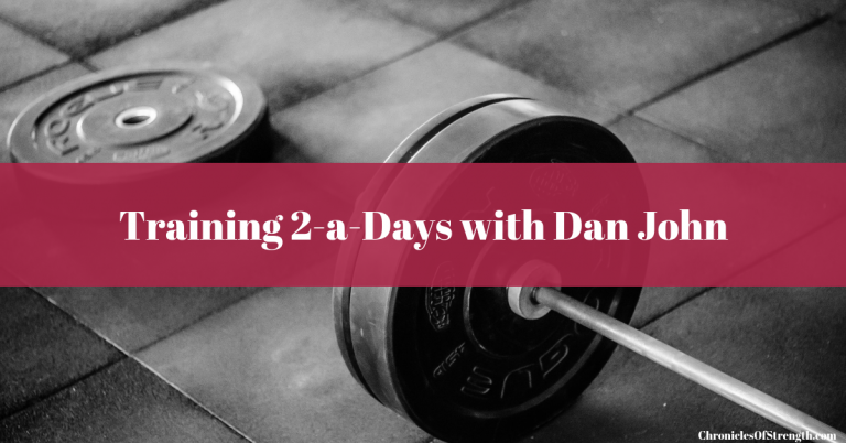 training 2-a-days with Dan John