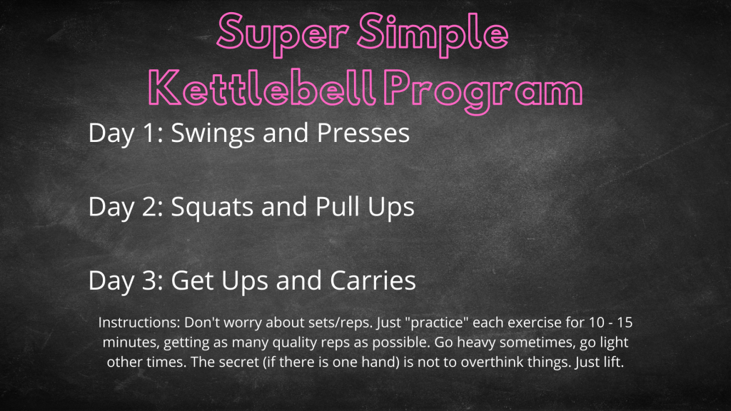 Simple online kettlebell program